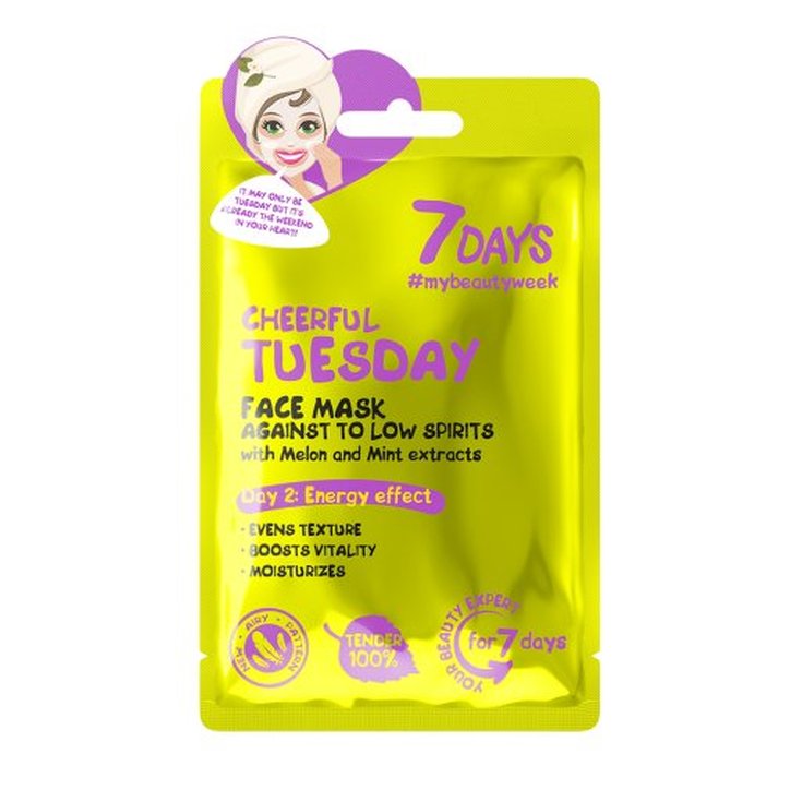 7days dia 2 cheerful tuesday mascarilla facial 28g 7days dia 2 cheerful tuesday mascarilla facial 28g