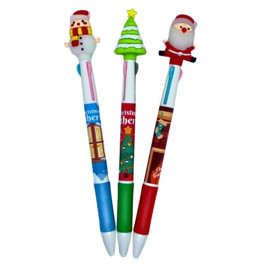 boligrafo multicolor de navidad