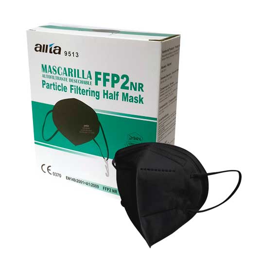 mascarilla ffp2 nr autofiltrante adulto negra caja 10 unidades mascarilla ffp2 nr autofiltrante adulto negra caja 10 unidades