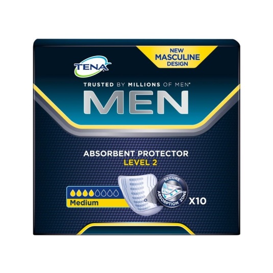 tena men discreet protege slips level 2 medium 10uds