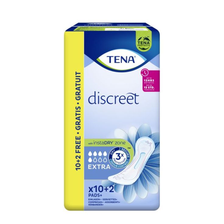 tena discreet extra 10+2 unidades tena discreet extra 10+2 unidades