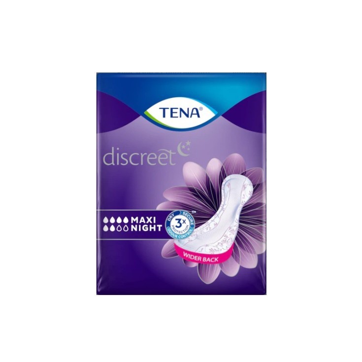 tena discreet maxi night 12ud tena discreet maxi night 12ud