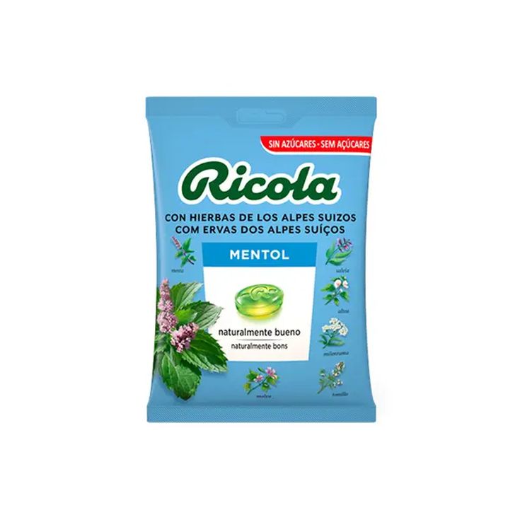 ricola caramelo mentol bolsa 70 g