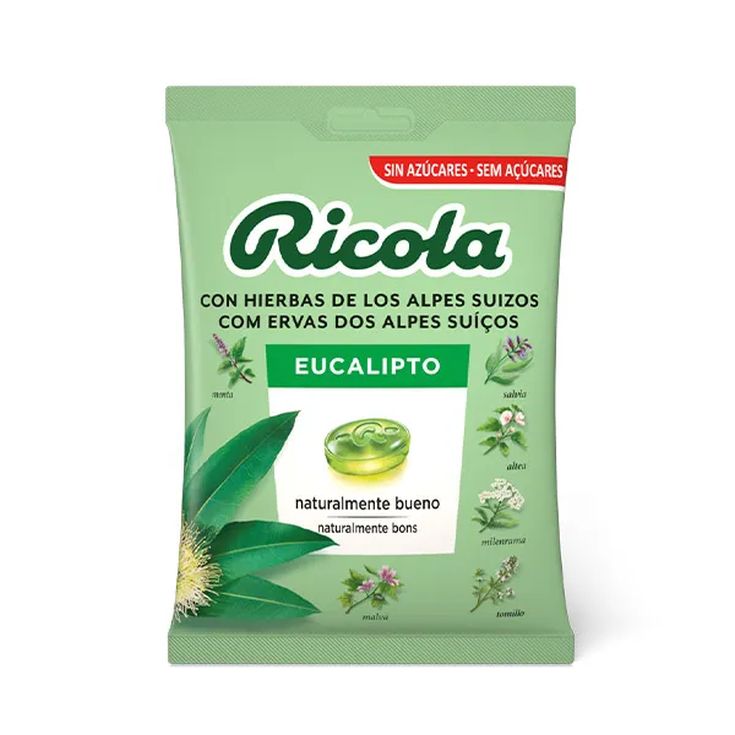 ricola caramelo eucalipto bolsa 70 g