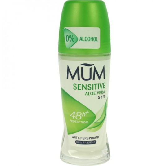 mum sensitive aloe vera desodorante roll-o 50ml