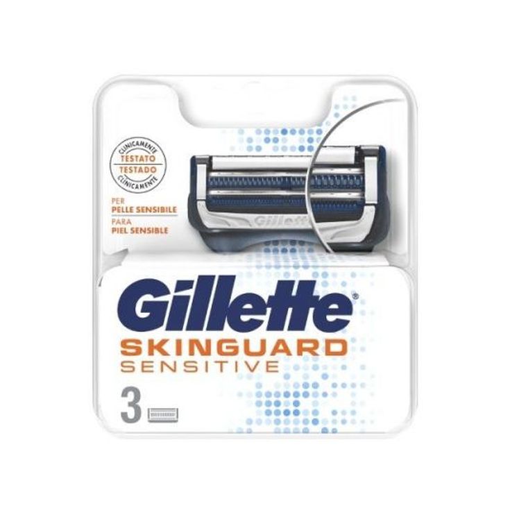 gillette skinguard piel sensible cargador 3 unidades gillette skinguard piel sensible cargador 3 unidades