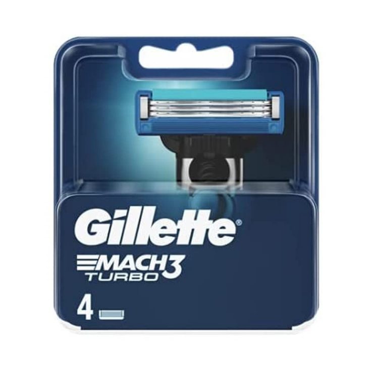 gillette recambio maquinilla mach3 turbo 4 unidades gillette recambio maquinilla mach3 turbo 4 unidades