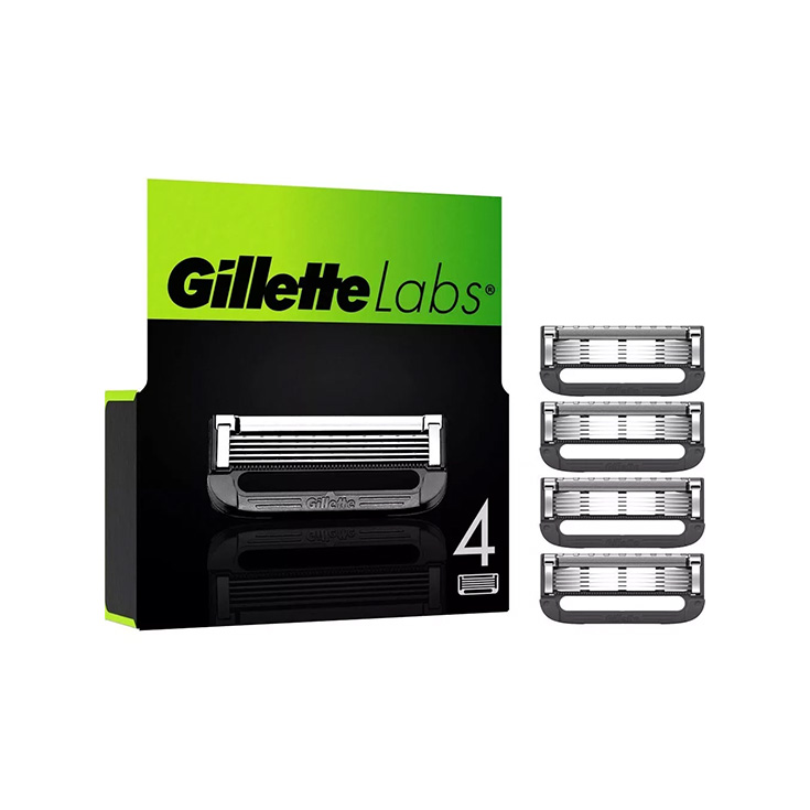 gillette carga labs exfoliante 4 unidades