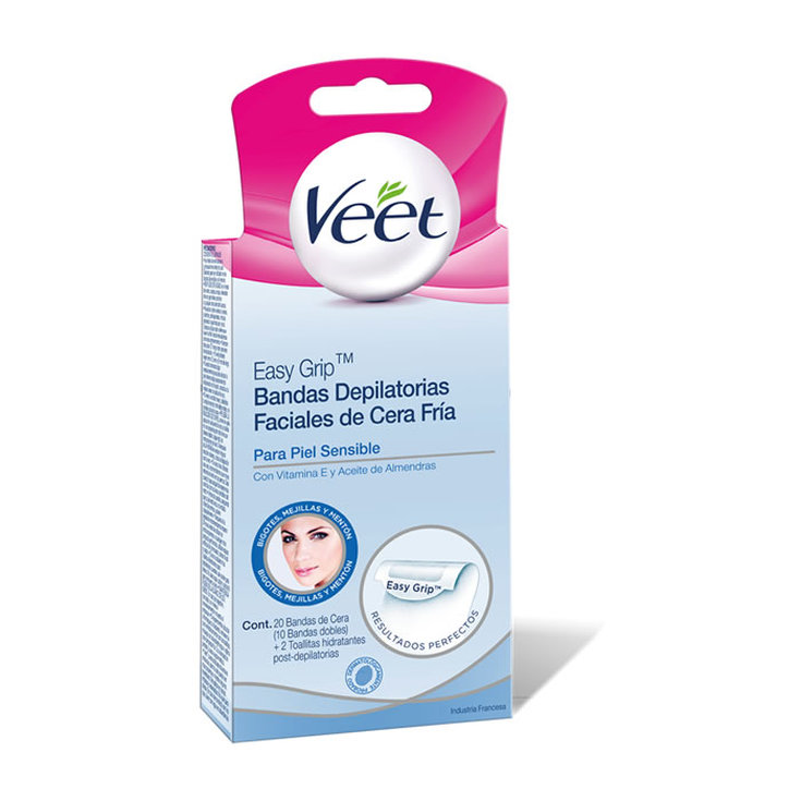 veet bandas de cera depilatoria facial para pieles sensibles 20uds veet bandas de cera depilatoria facial para pieles sensibles 20uds