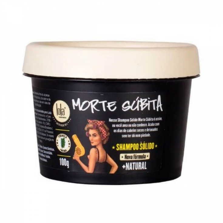 lola cosmetics morte subita champu solido 100g