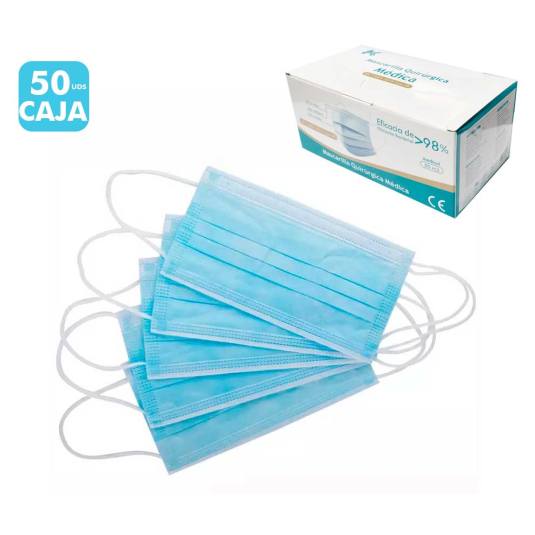 mascarilla quirurgica desechable iir adulto caja 50 unidades (0,13/unidad) mascarilla quirurgica desechable iir adulto caja 50 unidades (0,13/unidad)