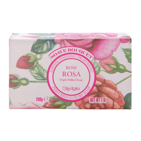 soave bouquet jabon en pastilla rosa unidad 200g