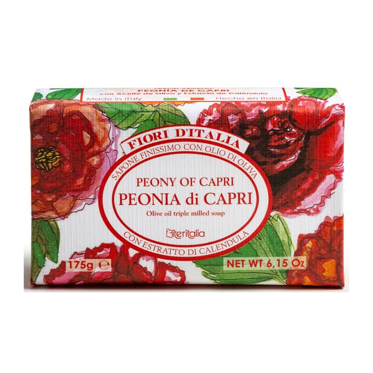 pastilla de jabon fiori ditalia peonias 175g