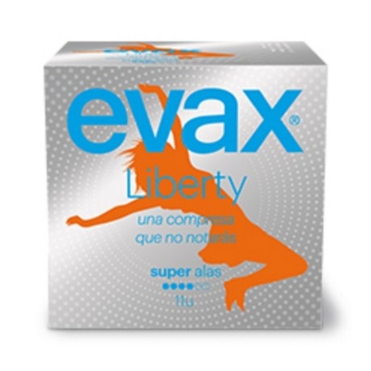 evax liberty compresa c/alas super 10uds