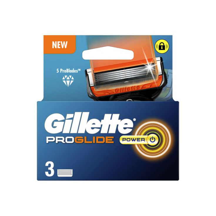 gillette fusion carga proglide power 3 unidades