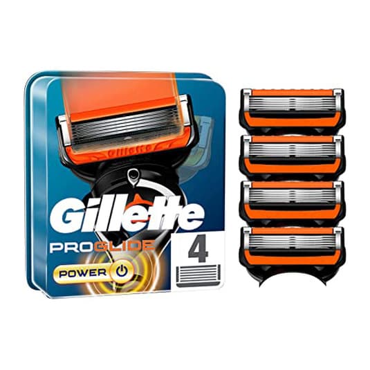 gillette proglide power cuchillas afeitar recambio 4 unidades