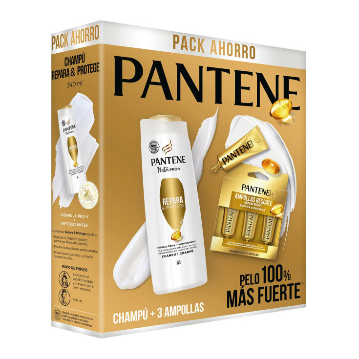 pantene pack repara protege con champu 340 ml + ampollas rescate 1 minuto 3 unidades pantene pack repara protege con champu 340 ml + ampollas rescate 1 minuto 3 unidades