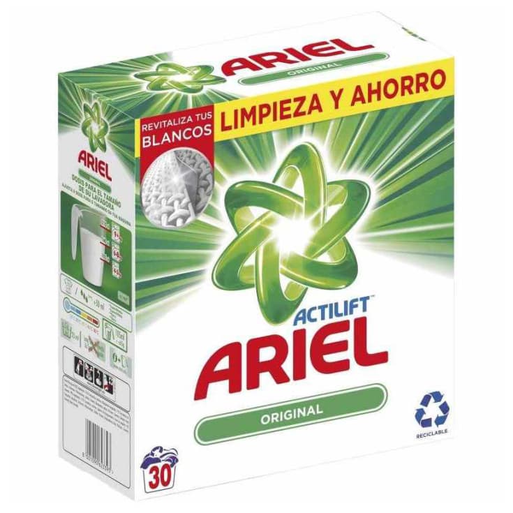 Detergente en cápsulas ARIEL SENSACIONES, caja 40 dosis