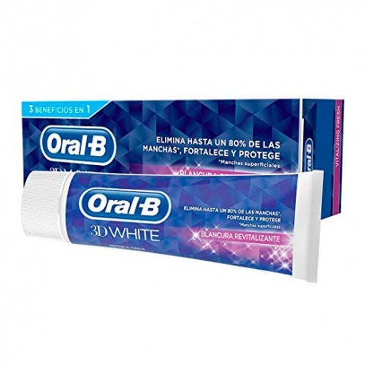 oral-b 3d white blancura revitalizante pasta de dientes 75ml