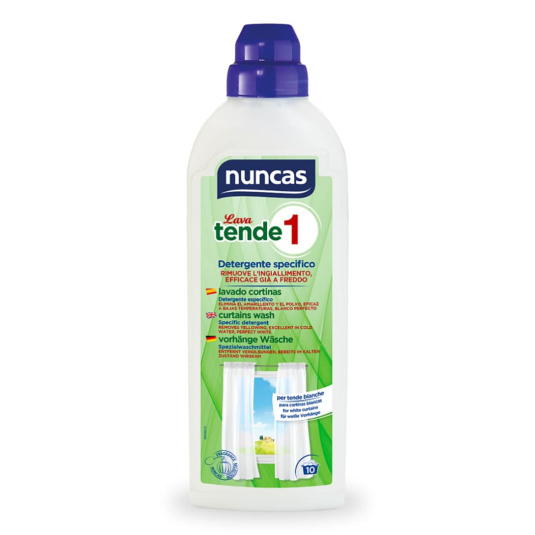 nuncas lava tende 1 detergente cortinas blancas 500ml