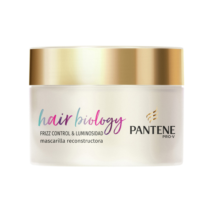 pantene pro-v hair biology frizz control & luminosidad mascarilla reconstructora 160ml pantene pro-v hair biology frizz control & luminosidad mascarilla reconstructora 160ml