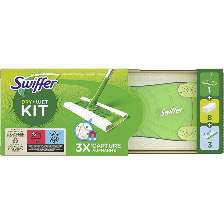swiffer mopa con recambios 8 secos + 3 humedos swiffer mopa con recambios 8 secos + 3 humedos