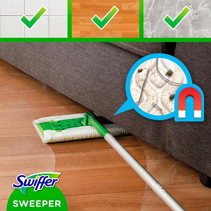 swiffer mopa con recambios 8 secos + 3 humedos