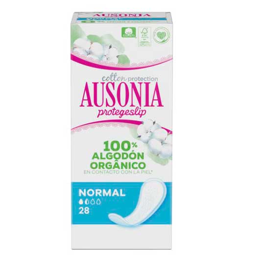 ausonia cotton protection protege slips normal algodon organico 28unds