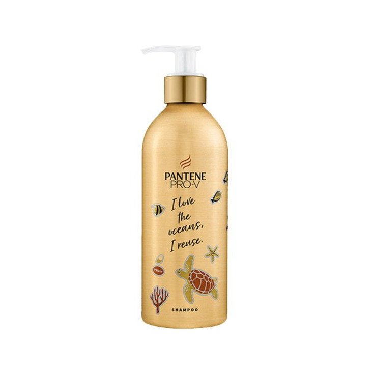 pantene repara-protege champu bote reutilizable metalica 430 ml. pantene repara-protege champu bote reutilizable metalica 430 ml.