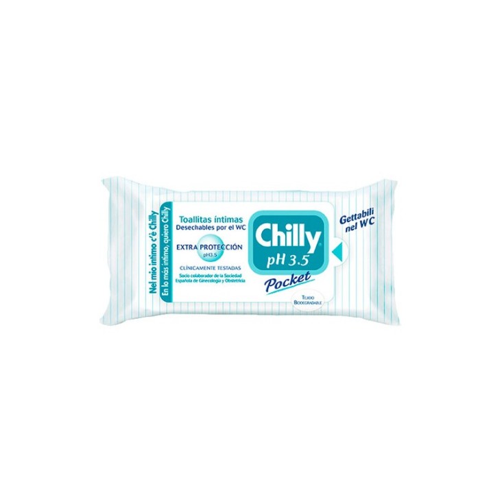 chilly ph 3,5 pocket toallitas intimas 12uds chilly ph 3,5 pocket toallitas intimas 12uds