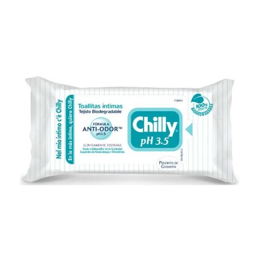 chilly ph 3,5 toallitas intimas 12 uds