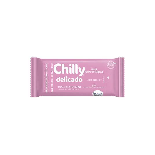 chilly toallitas intimas delicado pocket 12 unidades