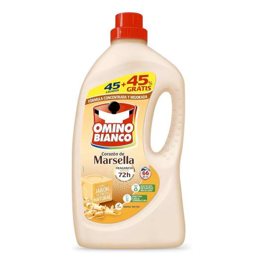 omino bianco detergente marsella 45 dosis + 45% gratis