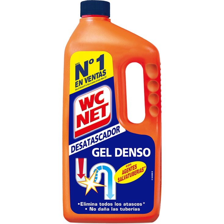 wc net energy desatascador tuberias bloqueadas gel 1l - delaUz