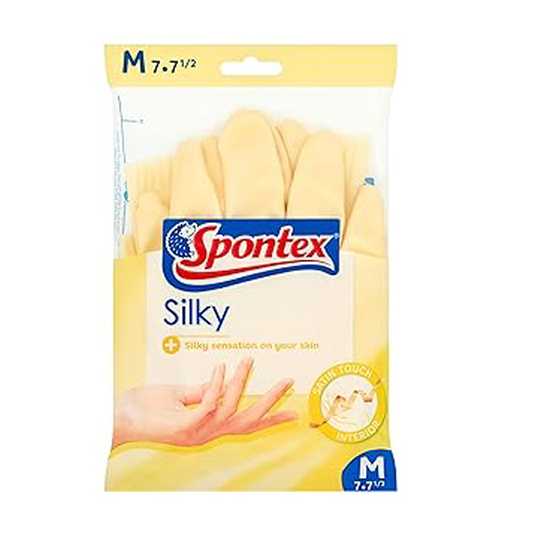 spontex sensitive guantes amarillos talla meidana t7 1 par
