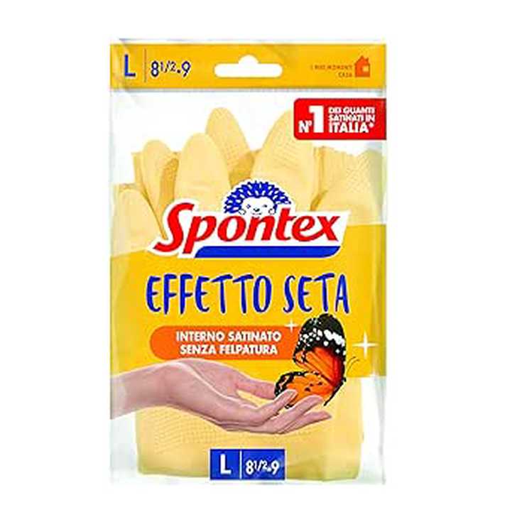 spontex sensitive guantes amarillos talla grande t8 1 par