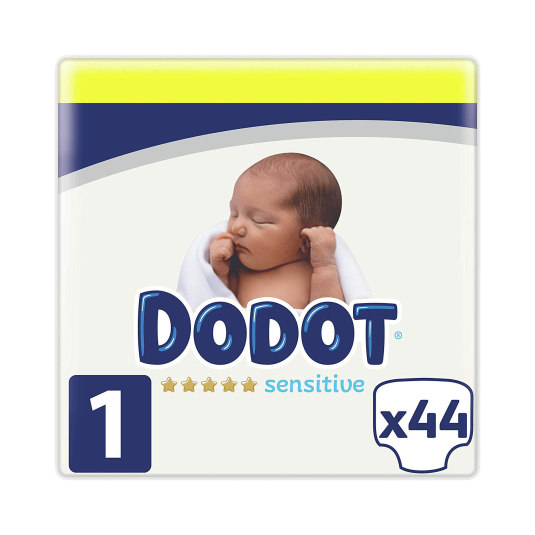 dodot sensitive pañal talla 1 (2-5 kg) 44 unidades