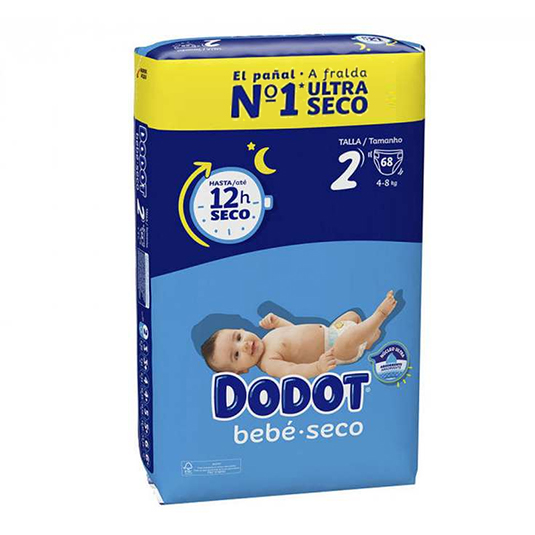 dodot etapas talla 2 4-8kg 68 unidades