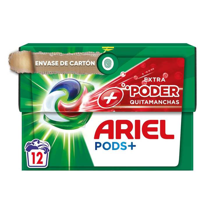 ariel extra poder quitamanchas capsulas 12 lavados