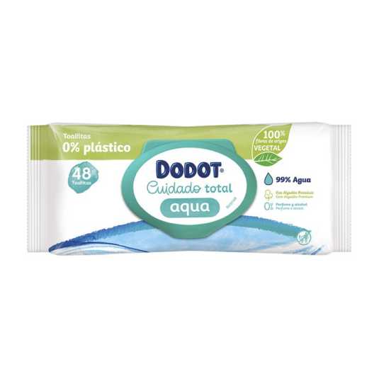 dodot toallitas aqua plastic free 48 uds