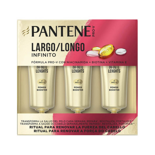 pantene pro-v ampollas largo infinito 3 unidades