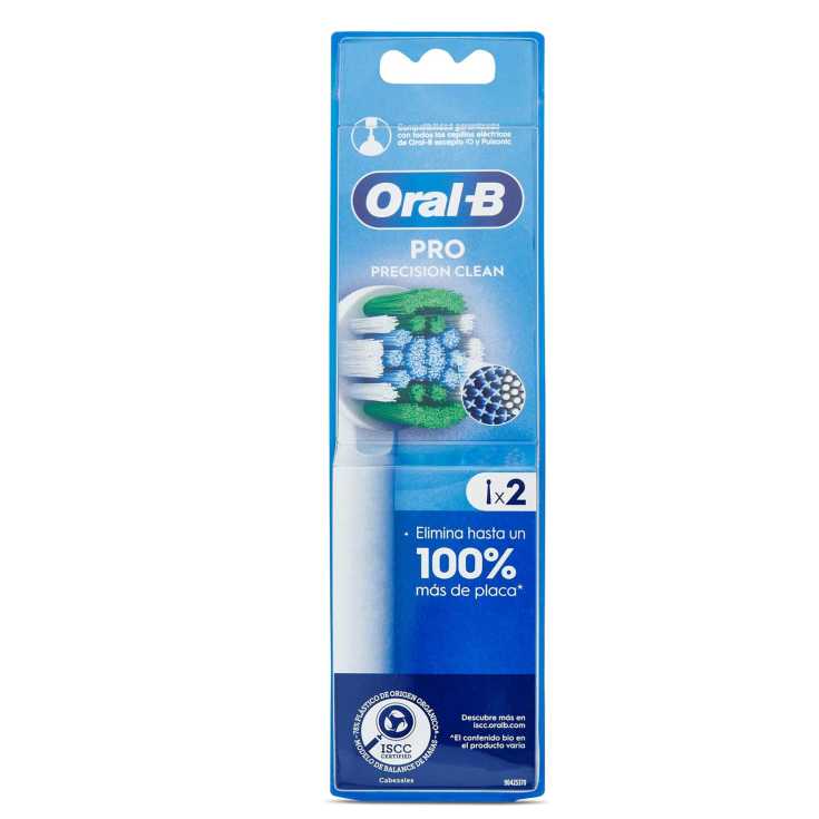 oral b recambio cepillo dental electrico precision clean 2 ud