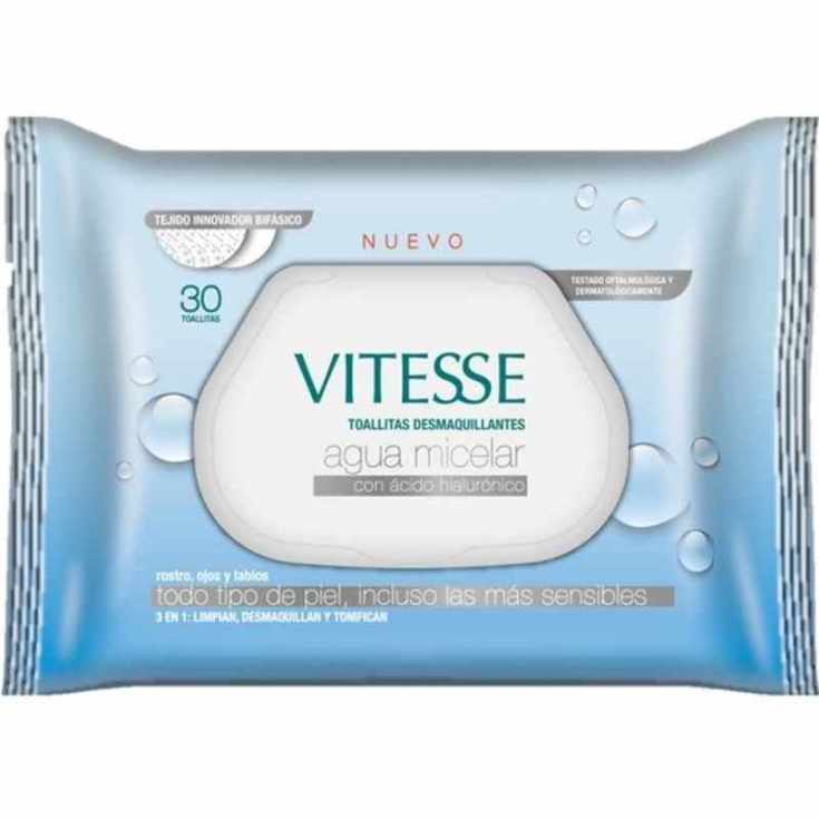 vitesse toallitas desmaquilllantes agua micelar-acido hialuronico 30unidades vitesse toallitas desmaquilllantes agua micelar-acido hialuronico 30unidades
