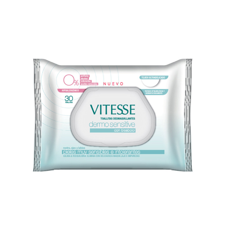 vitesse toallitas desmaquilllantes dermo-sensitive vitesse toallitas desmaquilllantes dermo-sensitive