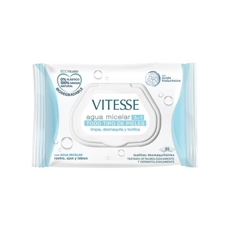 vitesse toallitas desmaquilladoras micelares 30 unidades