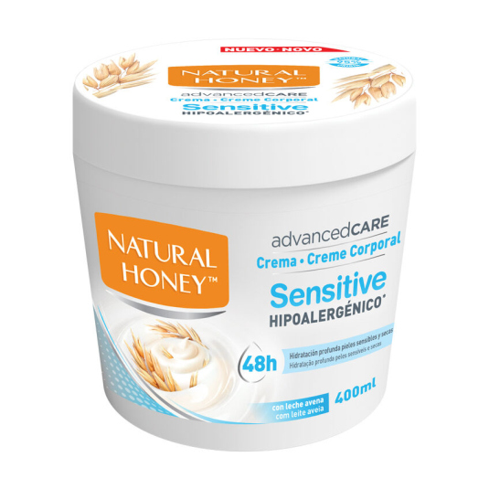 natural honey sensitive crema corporal tarro 400 ml