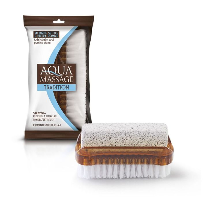 aquamassage cepillo uñas 2 en 1 + piedra pomez aquamassage cepillo uñas 2 en 1 + piedra pomez