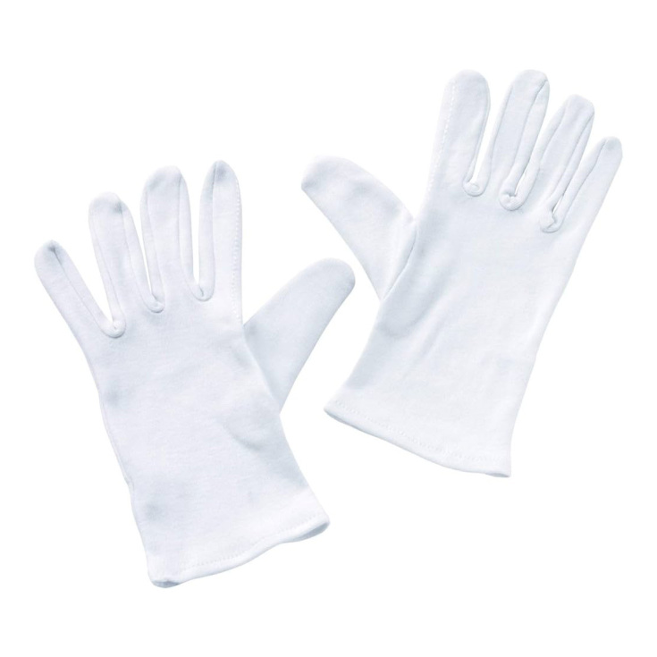 guantes blancos de algodon talla 10 - 1 par - delaUz