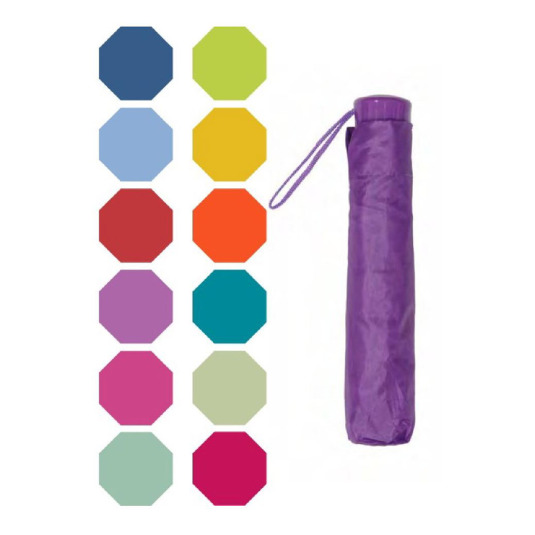 paraguas plegable basico colores surtidos 23cm