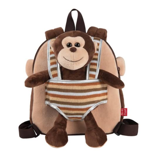 mochila reversible infantil mono max 25x22x5 cm